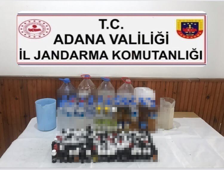 Adana’da bin 71 litre sahte ve kaçak alkol ele geçirildi