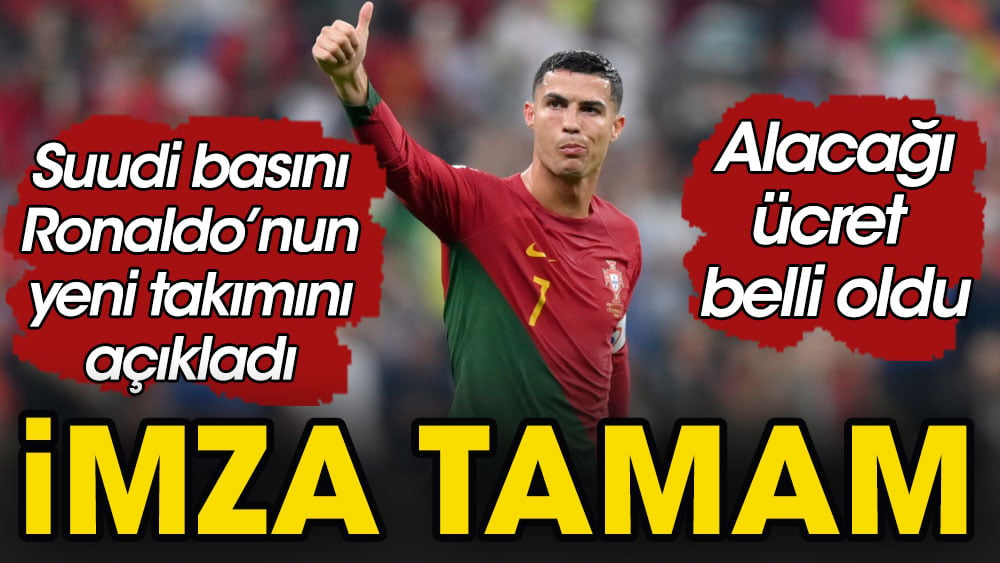 Ronaldo imzayı attı. Araplar yazdı