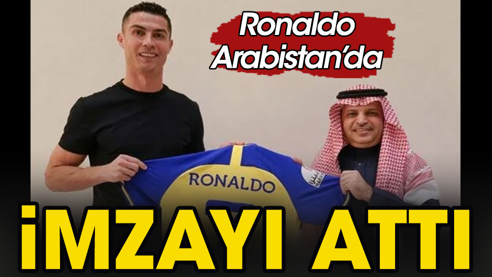 Ronaldo resmen Arabistan'da. Formayla poz verdi