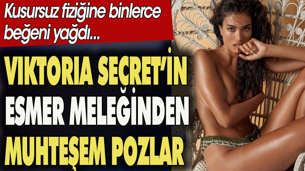 Victoria's Secret'ın esmer meleğinden muhteşem pozlar. Kusursuz fiziği ile mest etti