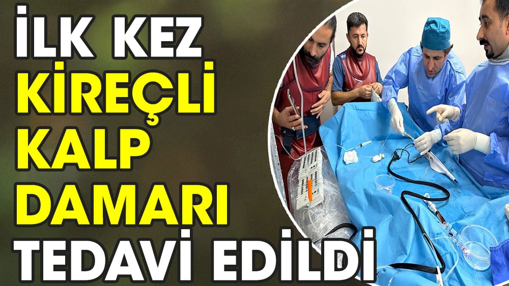 İlk kez kireçli kalp damarı tedavi edildi