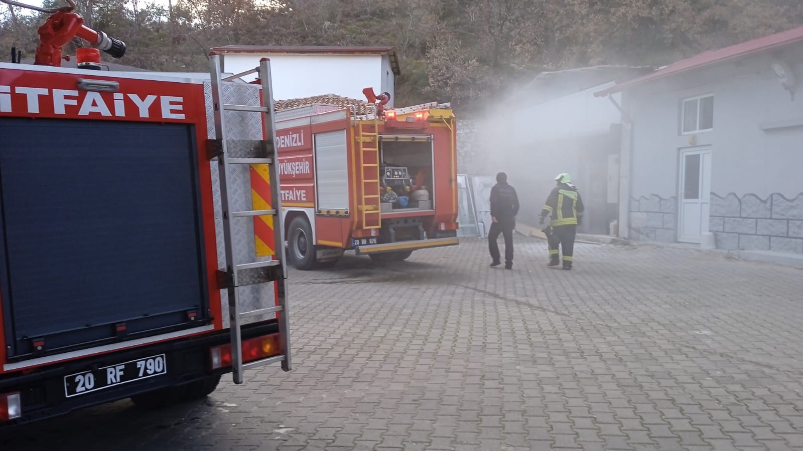 Denizli’de hastanede korkutan yangın