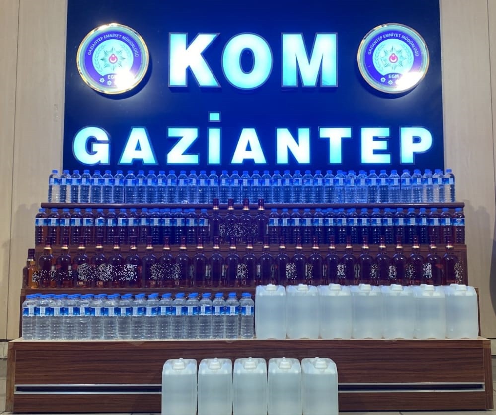Gaziantep'te sahte içki operasyonu
