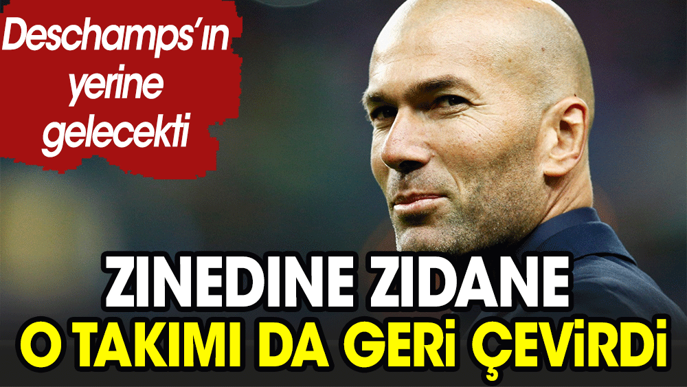 Zidane'den milli takıma olumsuz cevap