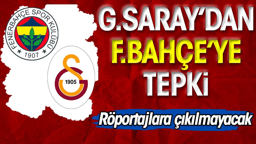 Galatasaray maç sonu röportajına çıkmayacak