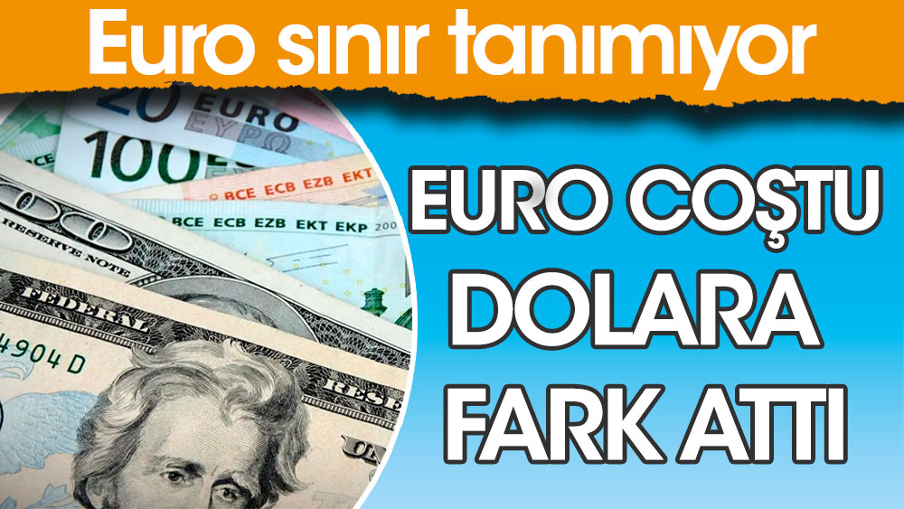Euro coştu dolara fark attı. Euro sınır tanımıyor