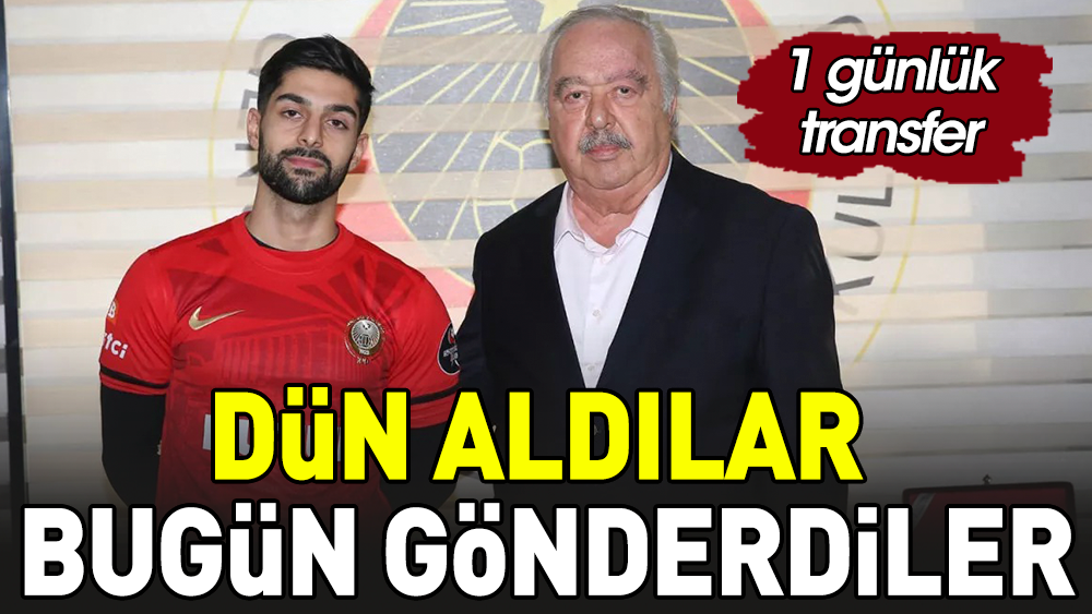 Gençlerbirliği dün aldı bugün gönderdi. Rodin depremi