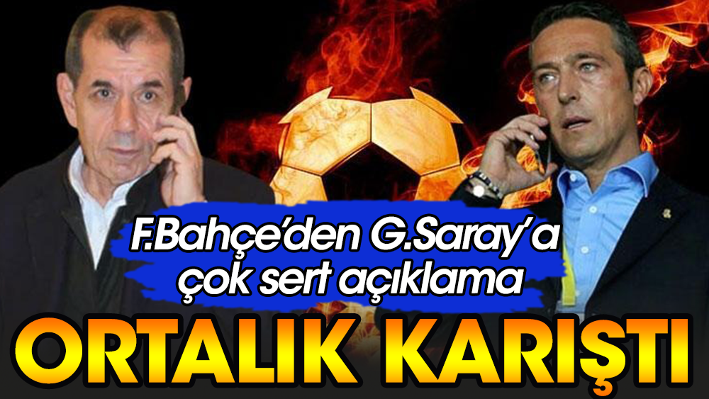 Fenerbahçe'den zehir gibi Galatasaray açıklaması: Tehditleri ciddiye almıyoruz