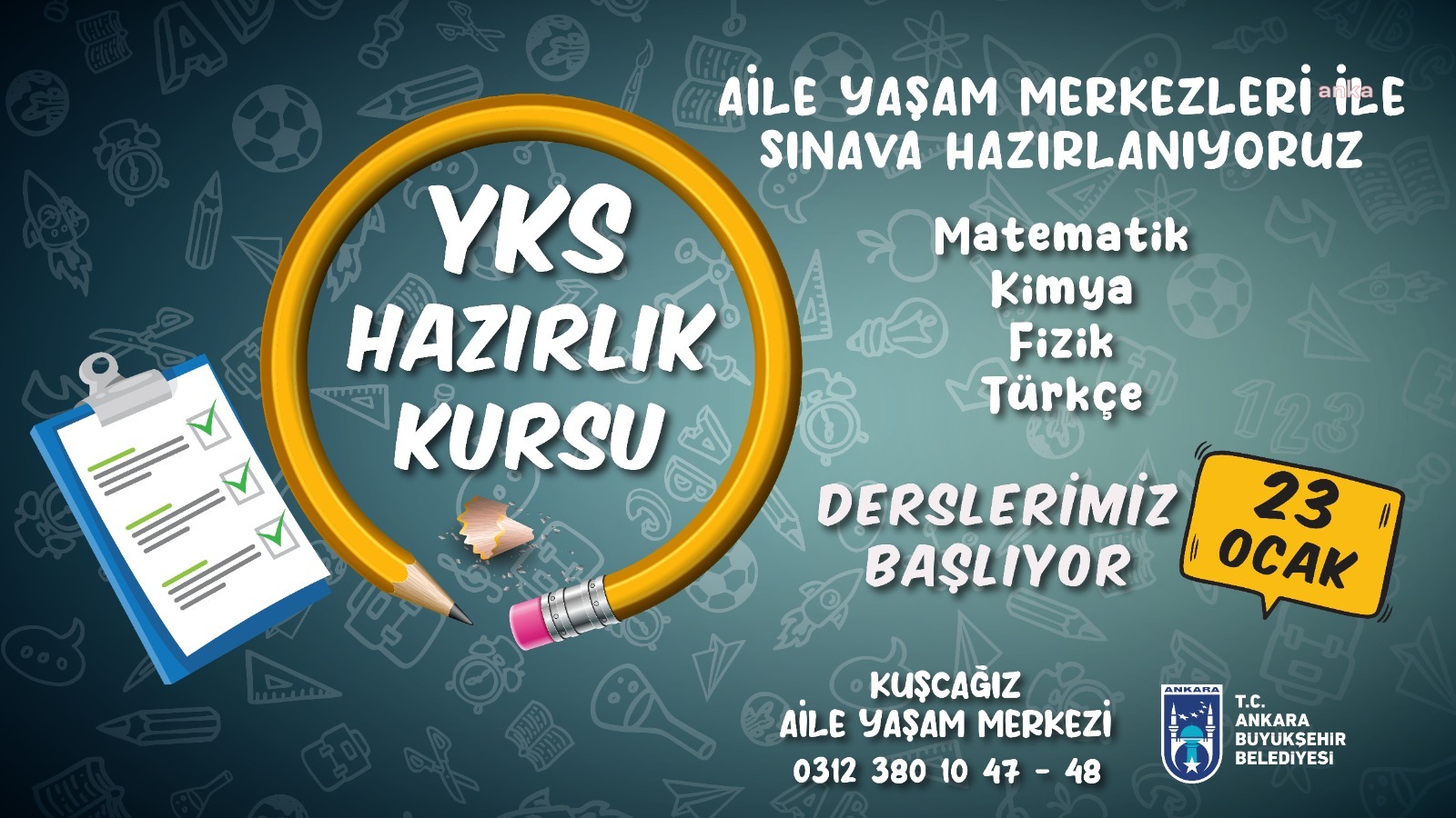 Ankara Büyükşehir’den LGS ve YKS’ye hazırlık kursları