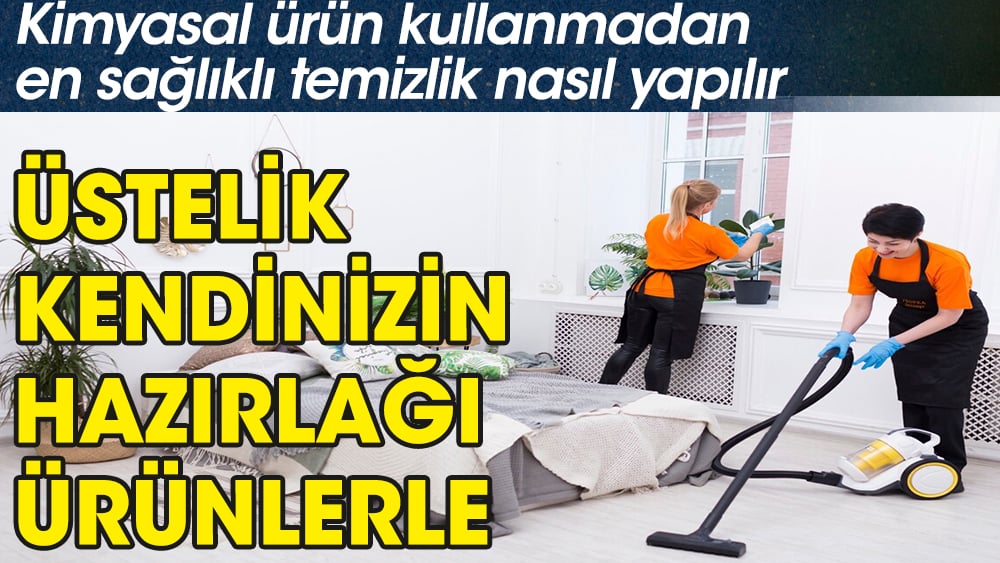 Temizlik ürünlerini kendiniz üretin