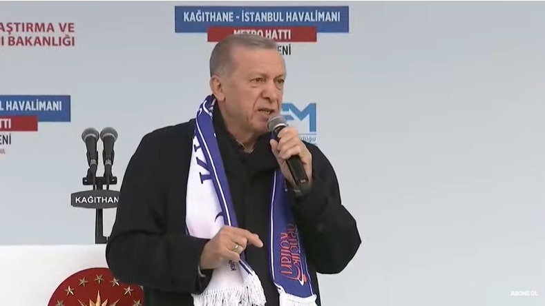 Erdoğan, Kağıthane-İstanbul Havalimanı Metrosu'nun açılış töreninde konuşuyor
