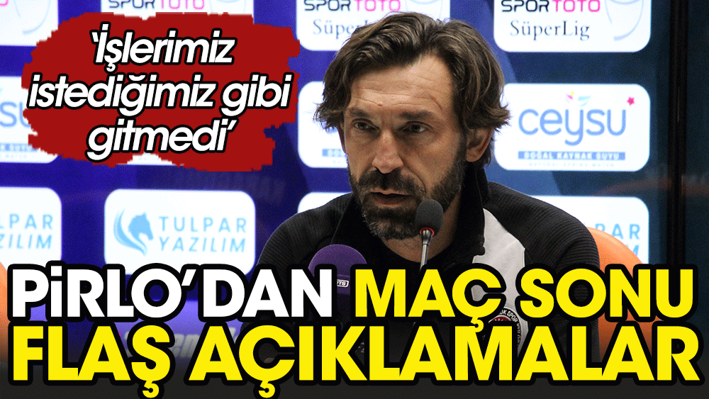 Pirlo'dan flaş açıklama