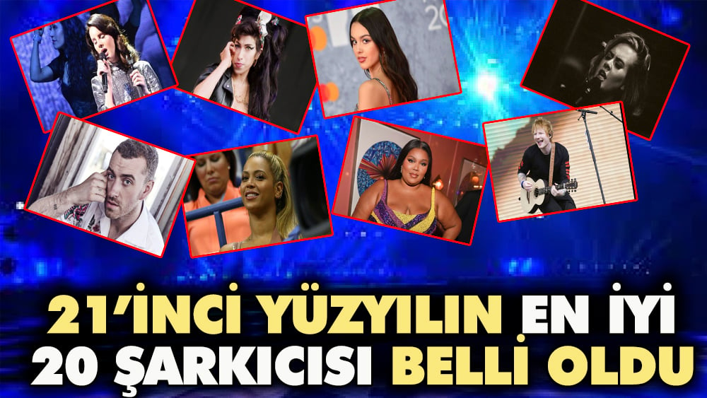 21'inci yüzyılın en iyi 20 şarkıcısı belli oldu