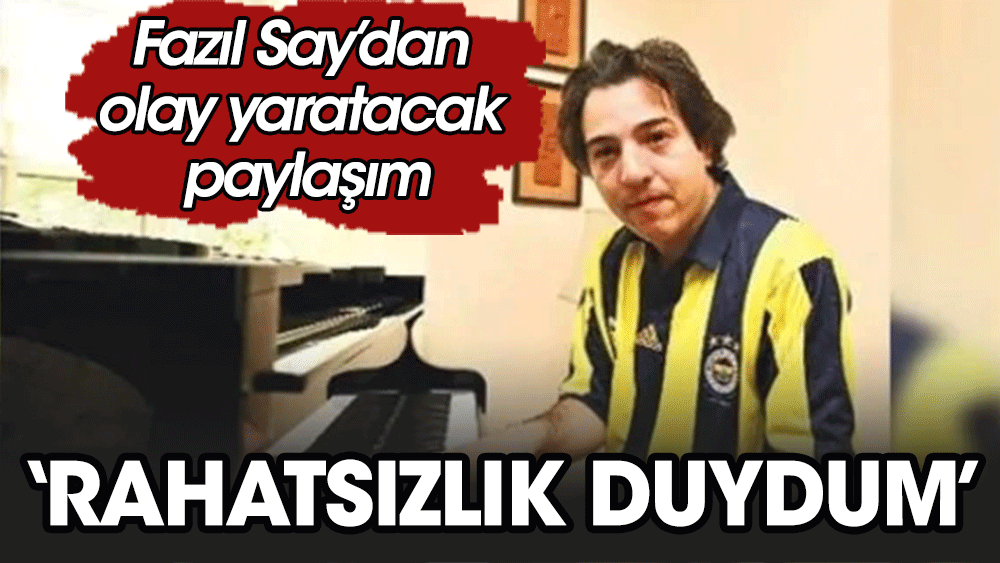 Fenerbahçeli Fazıl Say: Hakemin bizi tutmasından rahatsızlık duydum