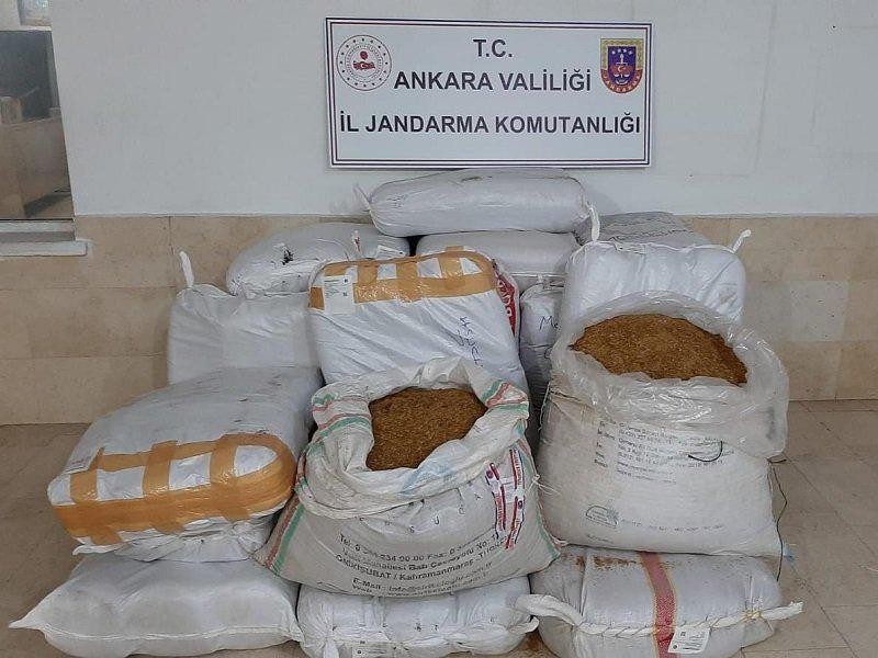 Ankara'da 500 kilo kaçak tütün ele geçirildi