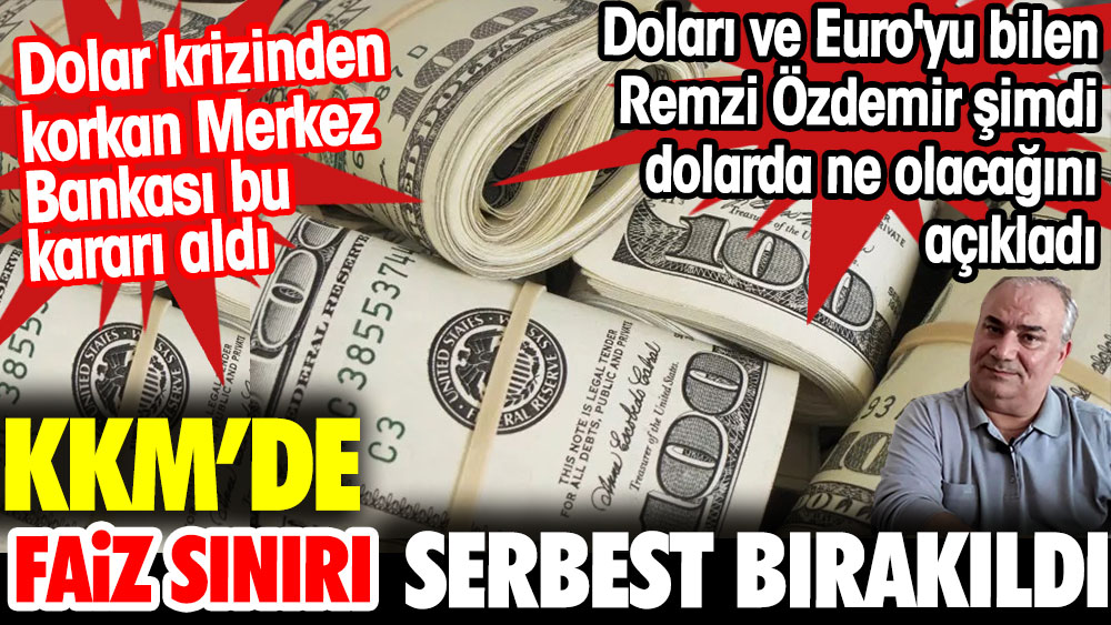 KKM'de faiz sınırı serbest bırakıldı. Remzi Özdemir şimdi dolar ve euronun ne olacağını açıkladı