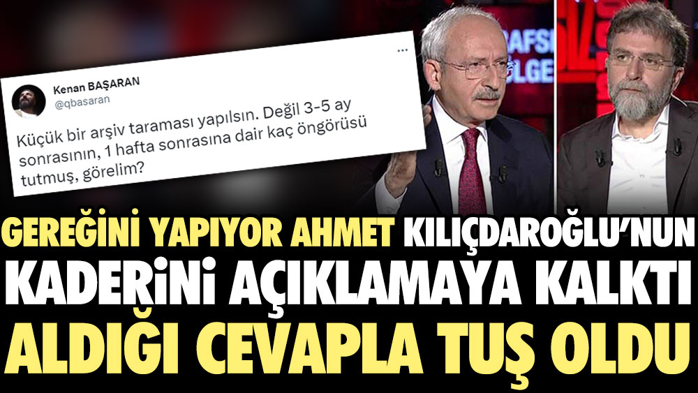 Gereğini yapıyor Ahmet Kılıçdaroğlu'nun kaderini açıklamaya kalktı aldığı cevapla tuş oldu