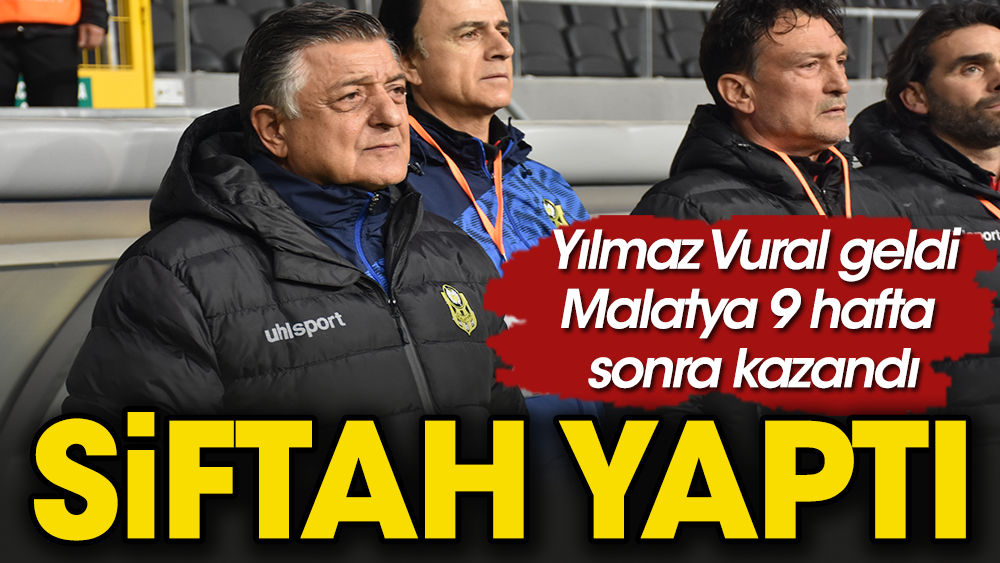 Yılmaz Vural geldi, Malatyaspor 9 hafta sonra kazandı. Lider Eyüp'ü yıktı