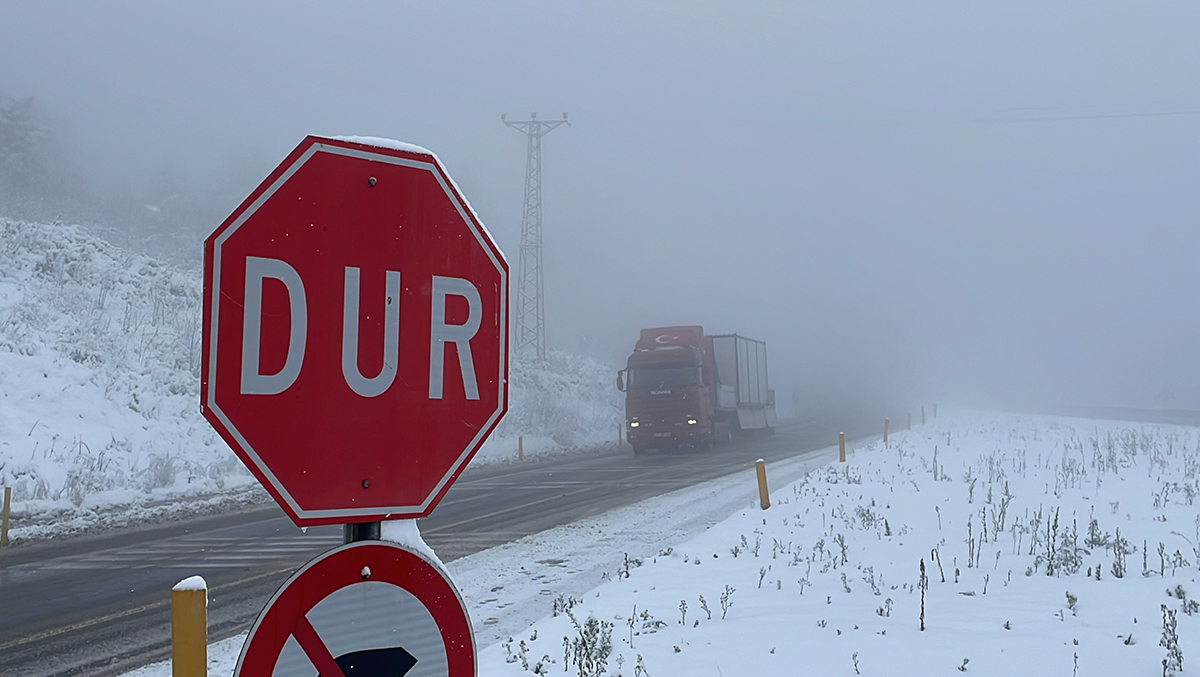 Zonguldak'ta kar ve sis ulaşımı olumsuz etkiliyor