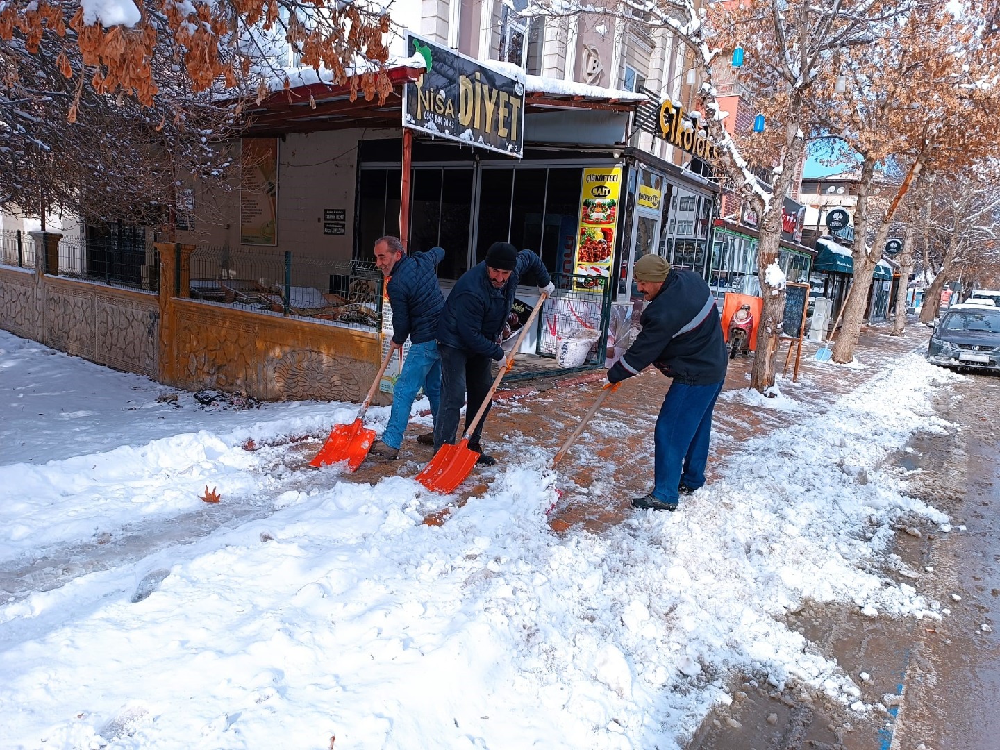 Kahramanmaraş'ta kar yağışı etkili oldu