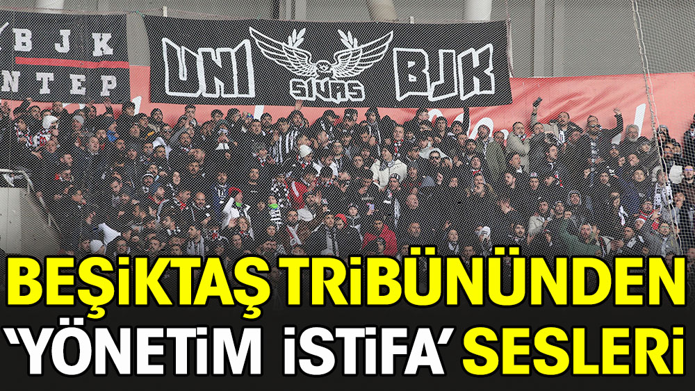 Beşiktaş tribününden 'Yönetim istifa' sesleri