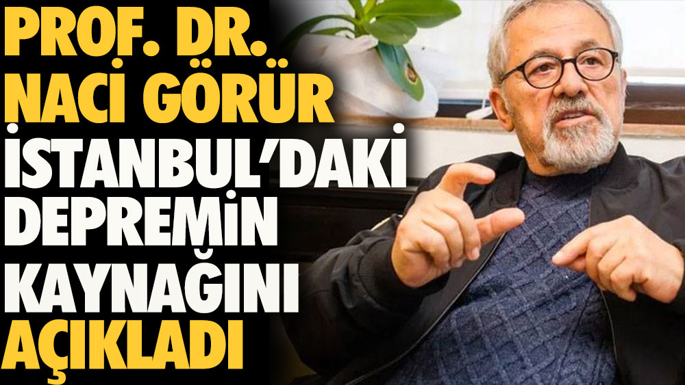 Prof. Dr. Naci Görür İstanbul’daki depremin kaynağını açıkladı
