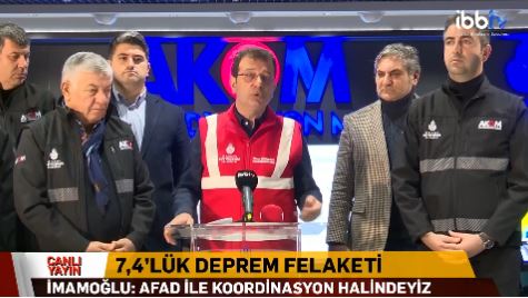 İmamoğlu: İstanbul'dan deprem bölgesine çok sayıda ekip hareket etti