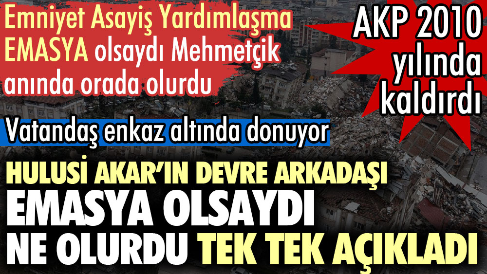 Hulusi Akar’ın devre arkadaşı EMASYA olsaydı ne olurdu tek tek açıkladı. AKP 2010 yılında kaldırdı