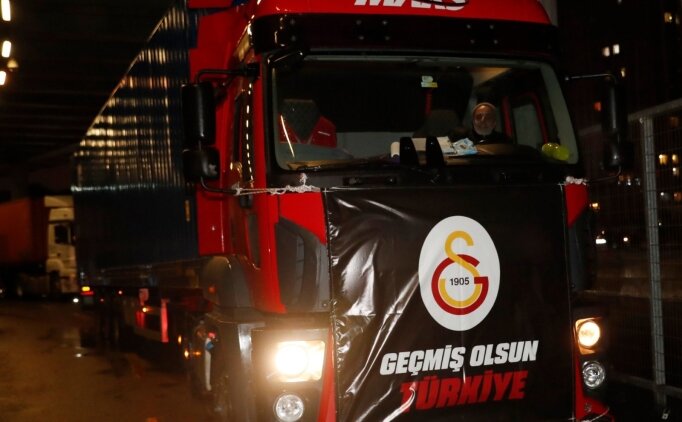 Afet bölgesine 33. tır yola çıktı: Galatasaray açıkladı