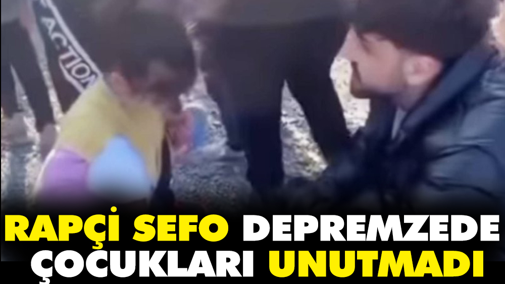 Rapçi Sefo depremzede çocukları unutmadı