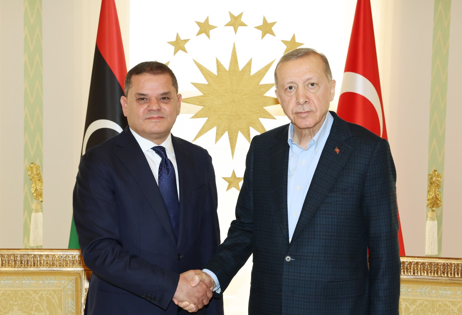 Erdoğan Libya Başbakanı Abdülhamid Dibeybe ile görüştü