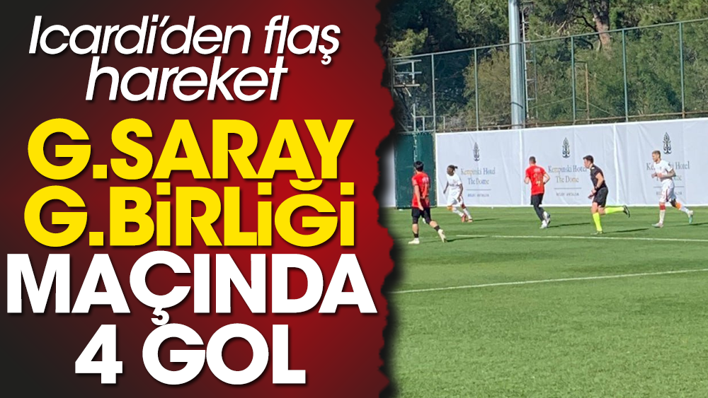 Galatasaray maçında 4 gol! Icardi'den karşılaşma öncesi flaş hareket