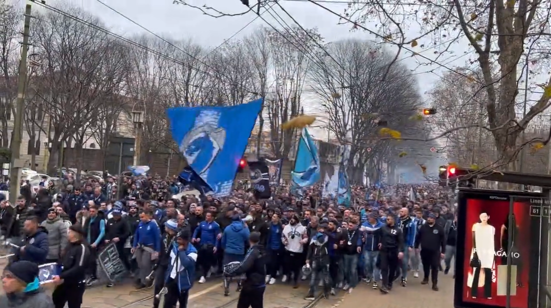 Porto taraftarı Milano'yu bastı