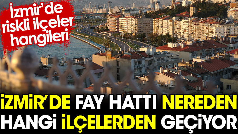 İzmir'de fay hattı nereden, hangi ilçelerden geçiyor? İzmir'de riskli ilçeler hangileri
