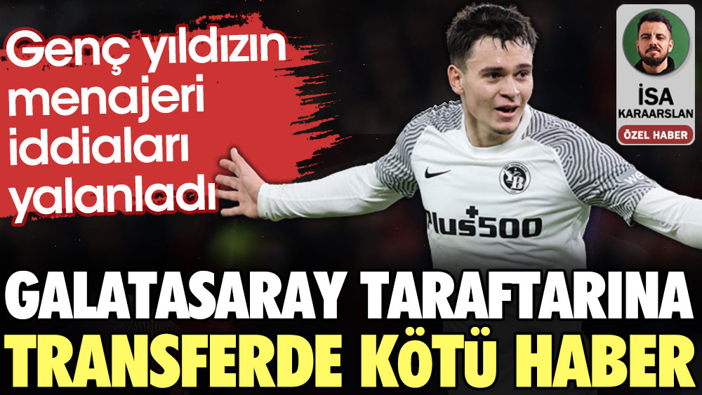 Galatasaray taraftarına transferde kötü haber. Fabian Rieder'in menajeri iddiaları yalanladı