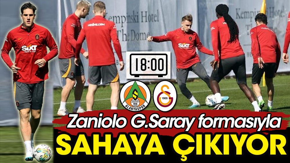 Zaniolo sahaya çıkıyor. Alanyaspor Galatasaray maçının kanalı belli oldu
