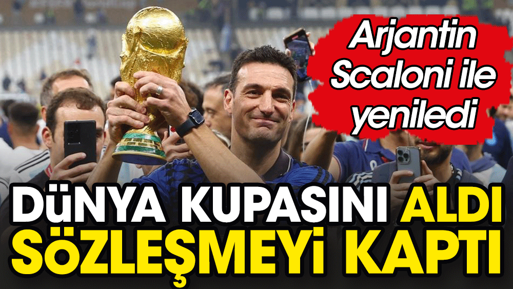 Arjantin Scaloni'nin sözleşmesini 2026'ya kadar uzattı