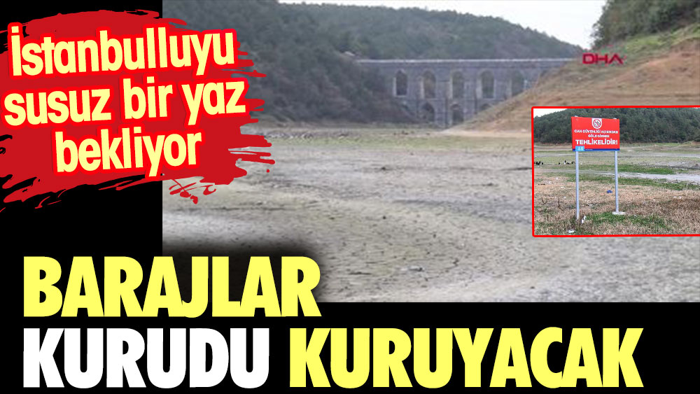 Barajlar kurudu kuruyacak. İstanbulluyu susuz bir yaz bekliyor