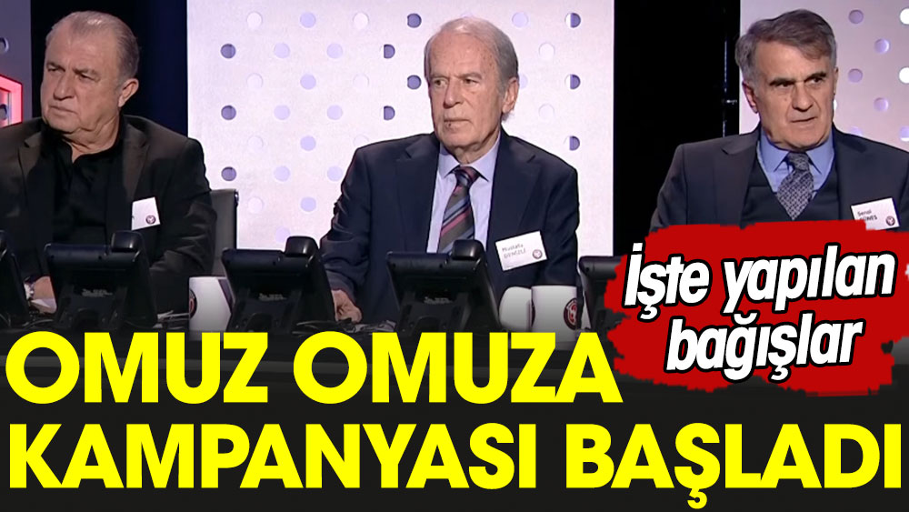 Omuz Omuza Bağış Kampanyası canlı yayını başladı. İşte yapılan ilk bağış