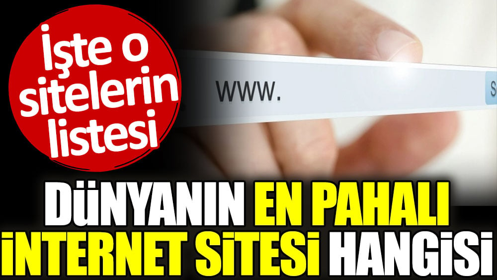 Dünyanın en pahalı internet sitesi hangisi? İşte o sitelerin listesi