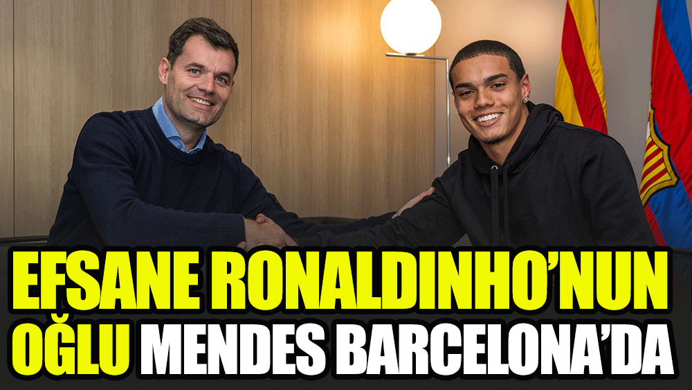 Ronaldinho'nun oğlu Barcelona'ya transfer oldu