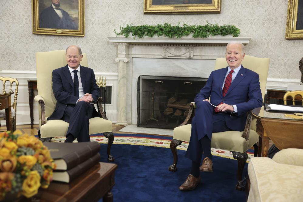 Beyaz Saray'da Biden-Scholz görüşmesi