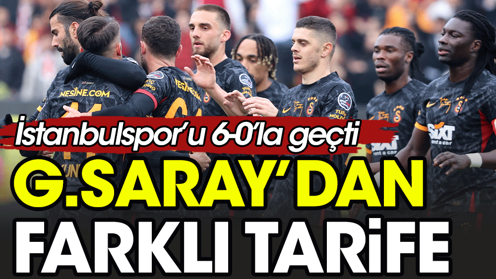 Galatasaray İstanbulspor'u hazırlık maçında rahat geçti