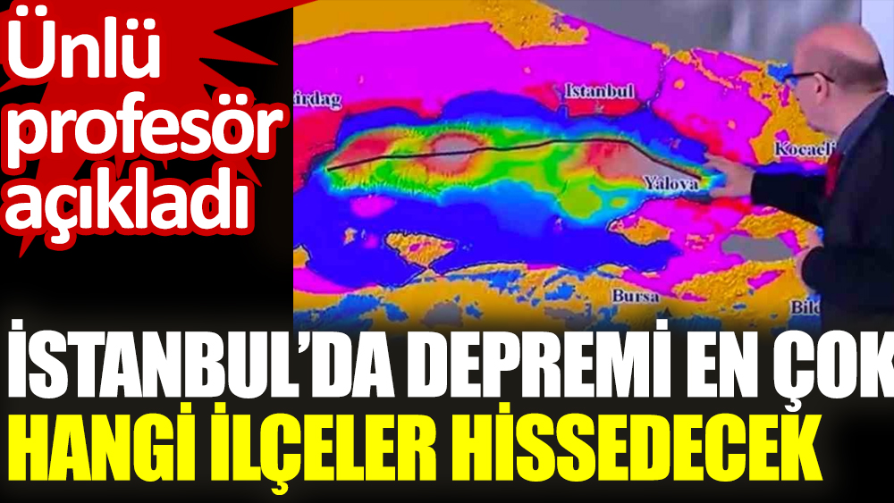 İstanbul’da depremi en çok hangi ilçeler hissedecek? Ünlü profesör açıkladı