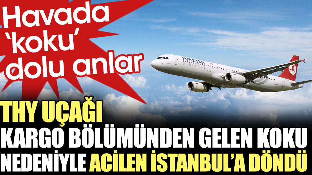THY uçağı kargo bölümünden gelen koku nedeniyle acilen İstanbul'a döndü. Havada 'koku' dolu anlar