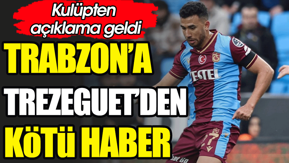 Trabzonspor'a kötü haber