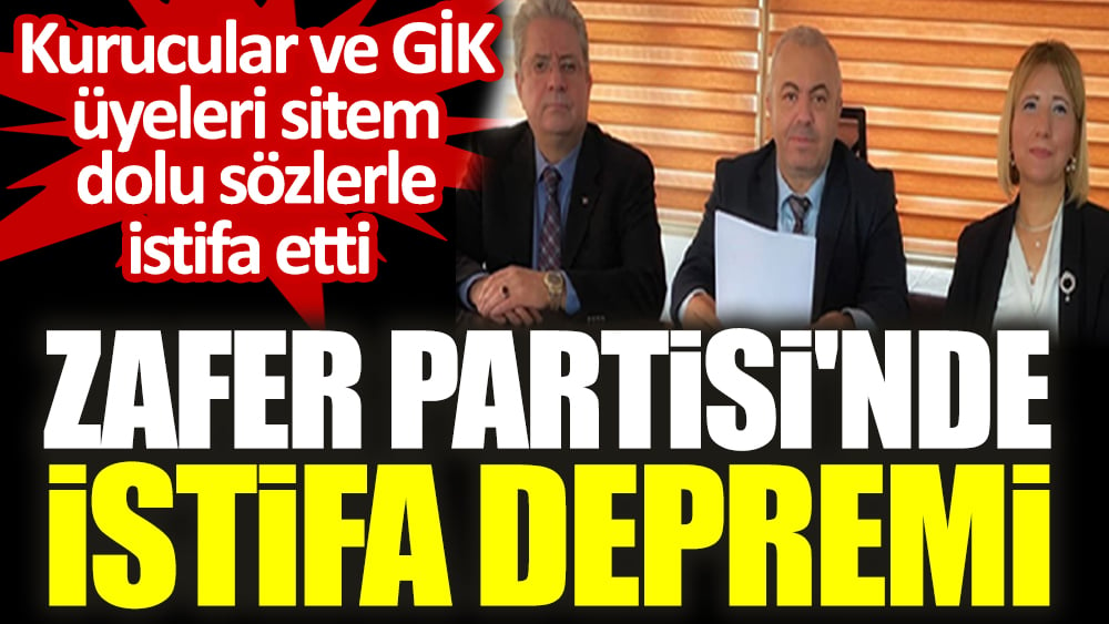 Zafer Partisi'nde istifa depremi. Kurucular ve GİK üyeleri sitem dolu sözlerle istifa etti