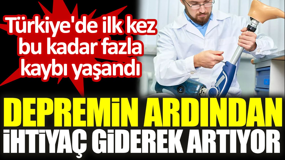 Türkiye'de ilk kez bu kadar fazla kaybı yaşandı. Depremin ardından ihtiyaç giderek artıyor