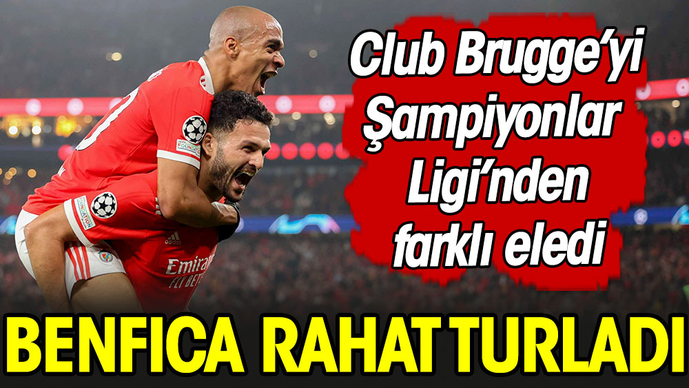 Benfica Club Brugge'yi beşledi