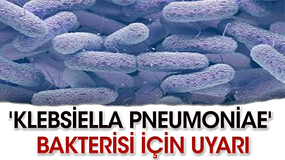 'Klebsiella pneumoniae' bakterisi için uyarı